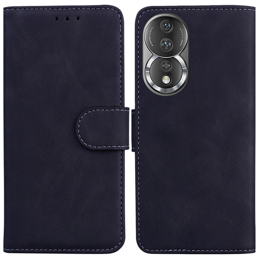 For Honor 80 5G PU Leather Wallet Phone Case Solid Color Stand Magnetic Flip Cover