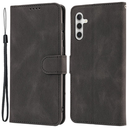 For Samsung Galaxy A34 5G Dustproof Leather Phone Case Magnetic Stand Wallet Phone Cover with Strap