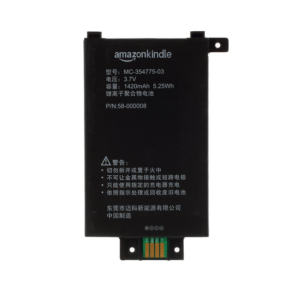 Assembly 3.7V 1420mAh 5.25Wh S2011-003-S 58-000008 MC-354775-03 Battery Repair Part for Amazon kindle PaperWhite