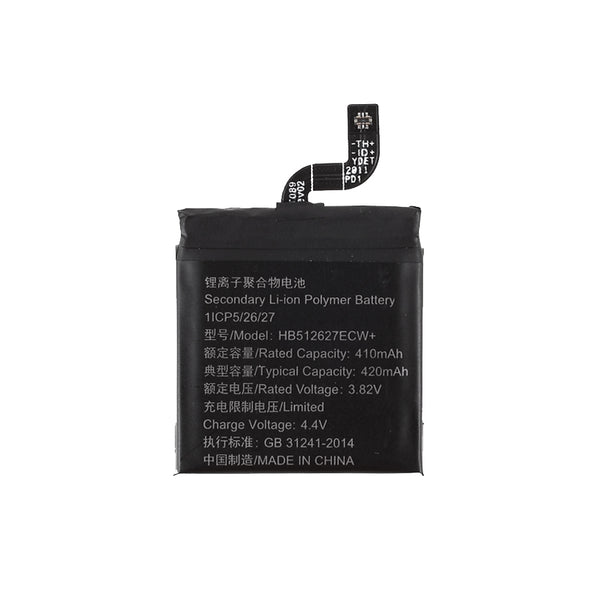 Assembly 3.82V 410mAh Battery Replacement (Encode: HB512627ECW+) for Huawei Watch GT 46mm (without Logo)