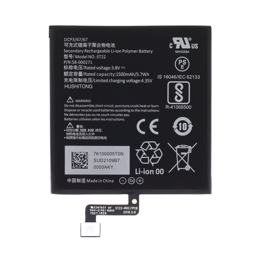 3.8V 1500mAh Battery Replacement (Encode: ST22) for Amazon Kindle Paperwhite 4 (2018) (without Logo)