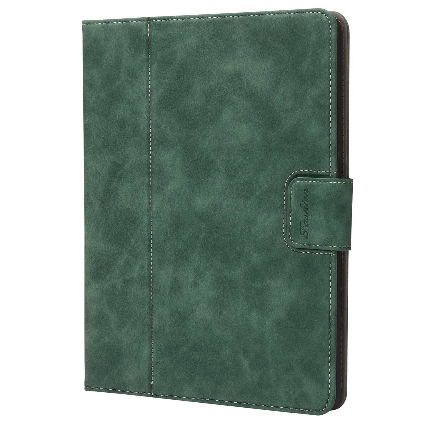 For iPad 10.2 (2021)/(2020)/(2019) PU Leather Smart Cover Wallet Design Folio Stand Tablet Case with Pencil Holder â€“ Green