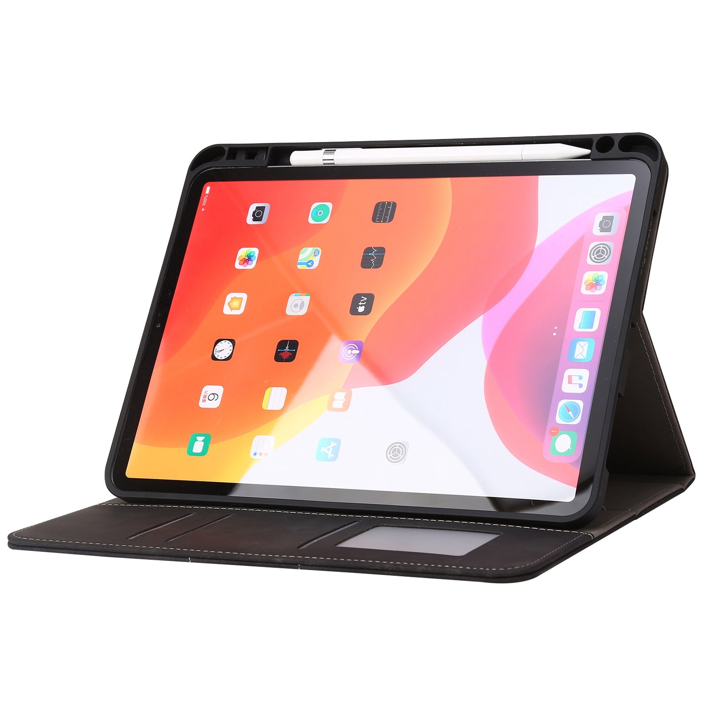 For iPad Air (2020)/(2022)/iPad Pro 11-inch (2021)/(2020)/(2018) PU Leather Wallet Pen Slot Case Flip Stand Auto Wake/Sleep Protective Tablet Cover