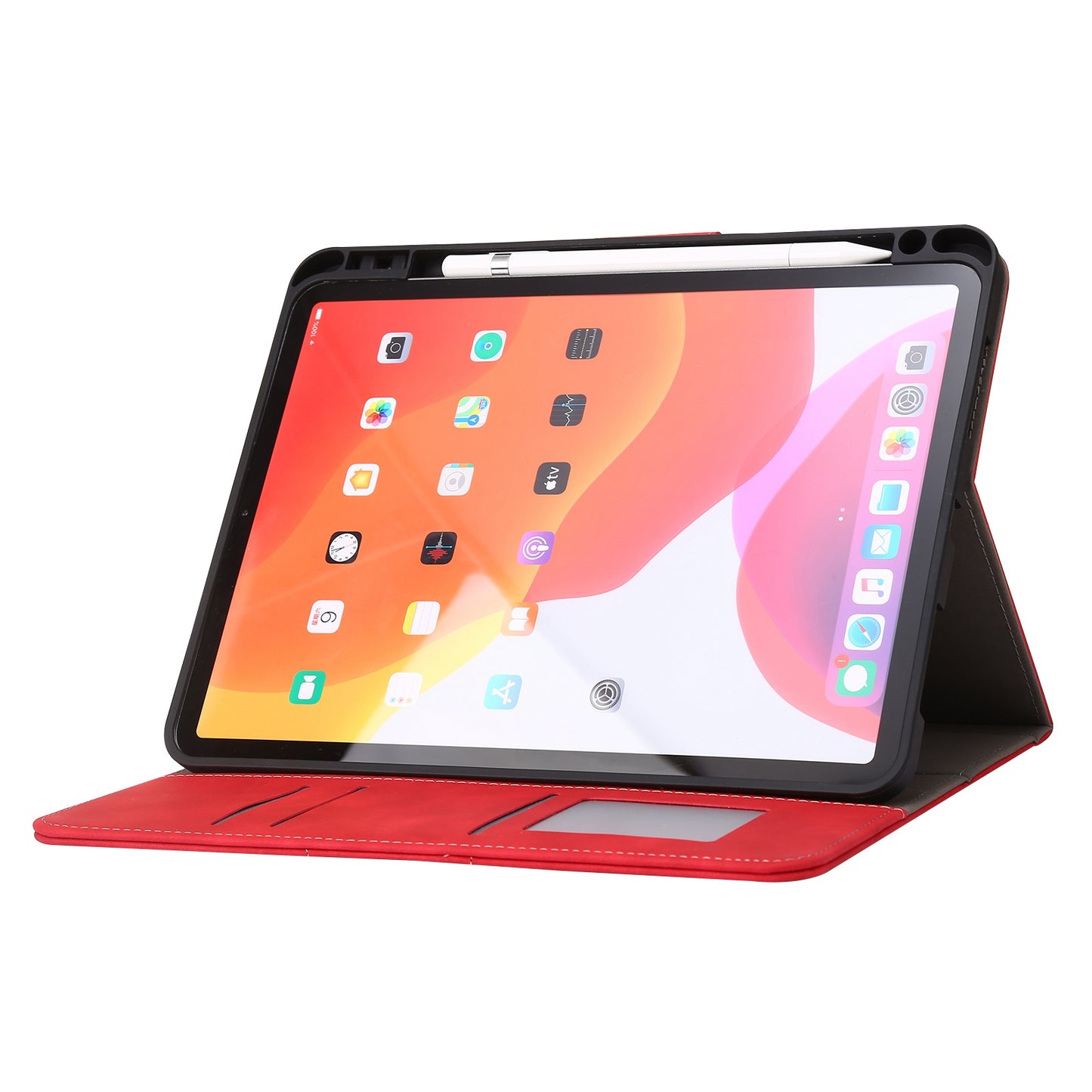 For iPad Air (2020)/(2022)/iPad Pro 11-inch (2021)/(2020)/(2018) PU Leather Wallet Pen Slot Case Flip Stand Auto Wake/Sleep Protective Tablet Cover