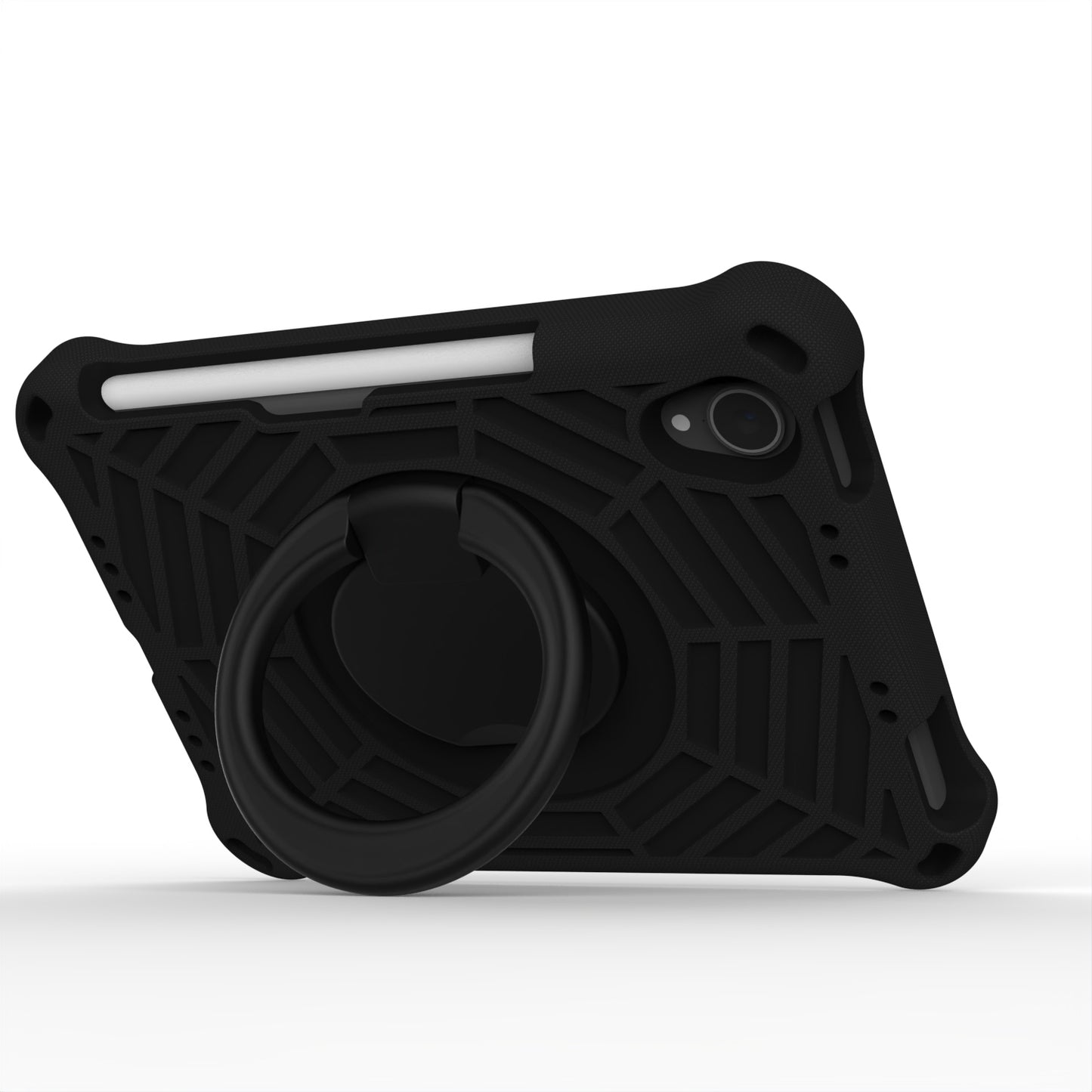 For iPad mini (2021) Anti-Scratch EVA Case with Shoulder Strap Kickstand Protective Cover Shockproof Tablet Case