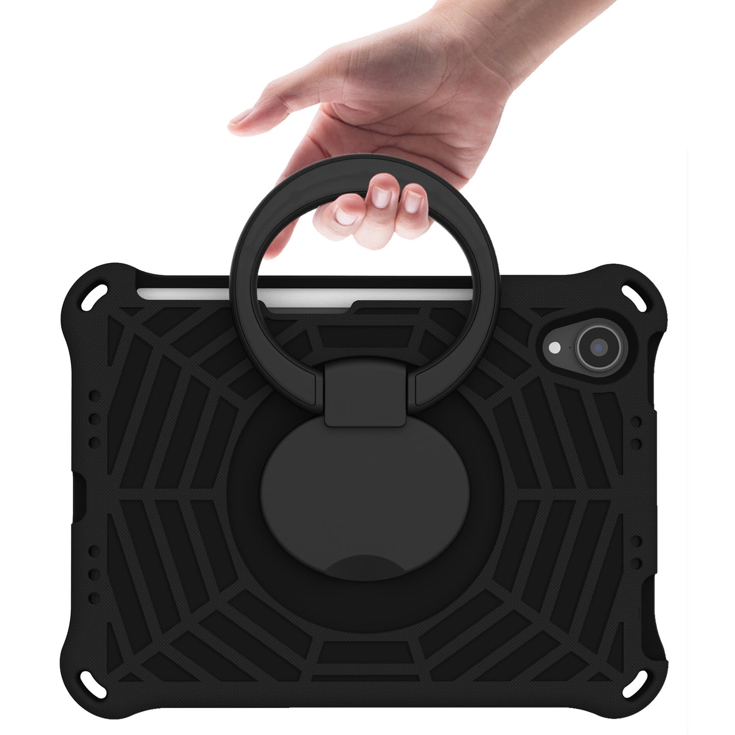 For iPad mini (2021) Anti-Scratch EVA Case with Shoulder Strap Kickstand Protective Cover Shockproof Tablet Case