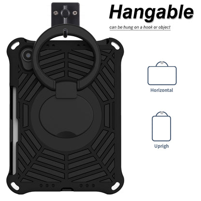 For iPad mini (2021) Anti-Scratch EVA Case with Shoulder Strap Kickstand Protective Cover Shockproof Tablet Case