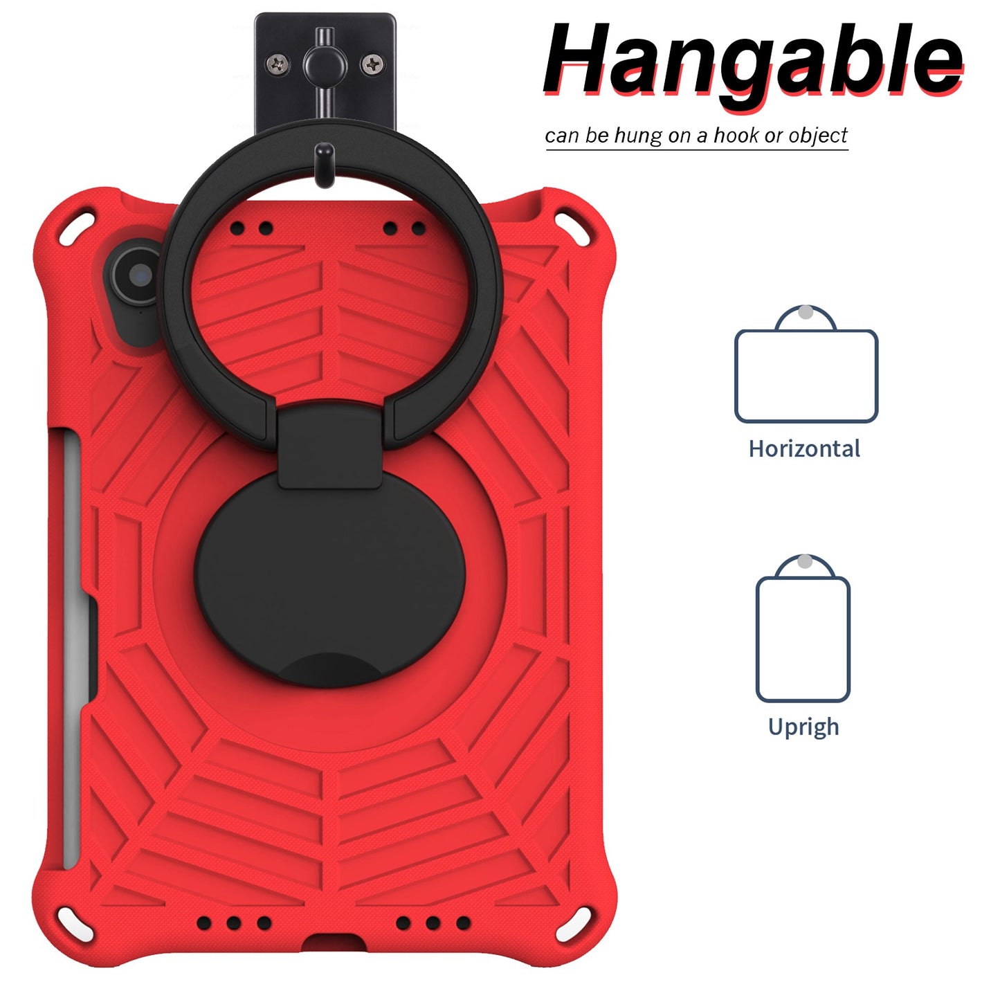 For iPad mini (2021) Anti-Scratch EVA Case with Shoulder Strap Kickstand Protective Cover Shockproof Tablet Case