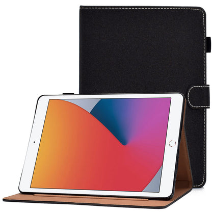 For iPad 10.2 (2020) / (2019) / iPad Air 10.5 inch (2019) PU Leather Card Slots Tablet Case Adjustable Stand Magnetic Clasp Cover with Pencil Loop Holder