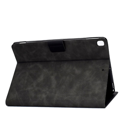 For iPad 10.2 (2020) (2019)  /  iPad Air 10.5 inch (2019) Calf Textured Leather Tablet Case Card Holder Adjustable Stand Protective Cover
