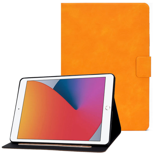 For iPad 10.2 (2020) (2019)  /  iPad Air 10.5 inch (2019) Calf Textured Leather Tablet Case Card Holder Adjustable Stand Protective Cover