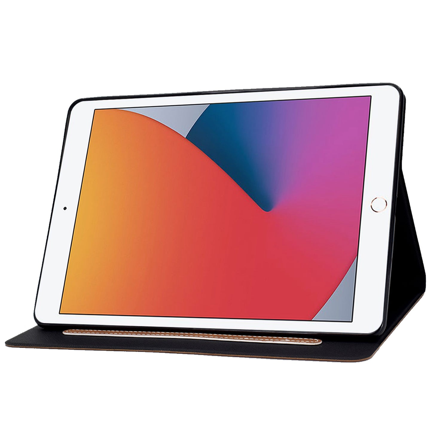 For iPad 10.2 (2020) (2019)  /  iPad Air 10.5 inch (2019) Calf Textured Leather Tablet Case Card Holder Adjustable Stand Protective Cover