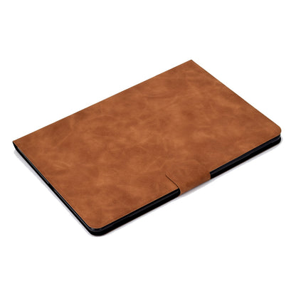 For iPad 10.2 (2020) (2019)  /  iPad Air 10.5 inch (2019) Calf Textured Leather Tablet Case Card Holder Adjustable Stand Protective Cover