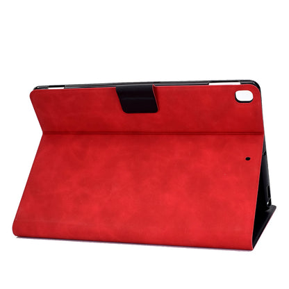 For iPad 10.2 (2020) (2019)  /  iPad Air 10.5 inch (2019) Calf Textured Leather Tablet Case Card Holder Adjustable Stand Protective Cover