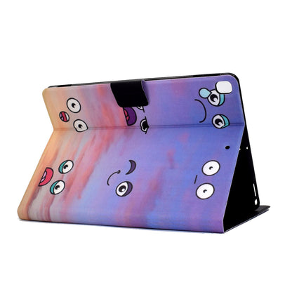 For iPad 10.2 (2020) / (2019) / iPad Air 10.5 inch (2019) Card Slots Stand Leather Case Pattern Printing Magnetic Clasp Tablet Cover