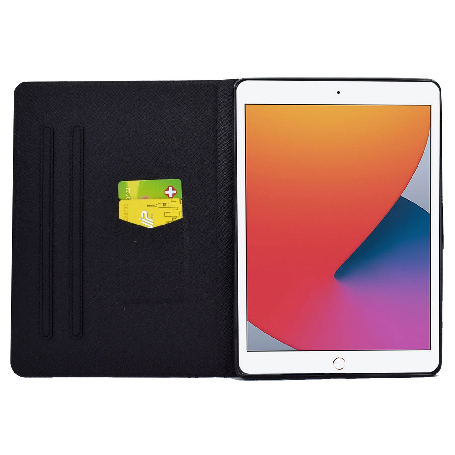 For iPad 10.2 (2020) / (2019) / iPad Air 10.5 inch (2019) Card Slots Stand Leather Case Pattern Printing Magnetic Clasp Tablet Cover