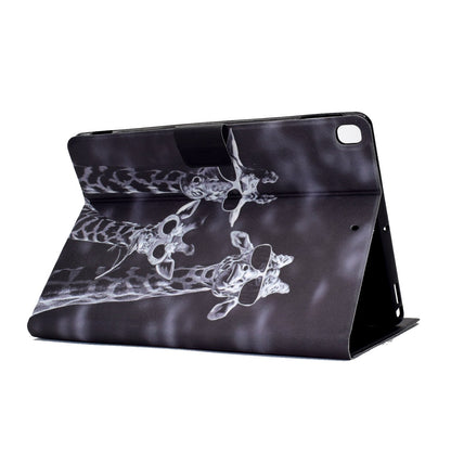 For iPad 10.2 (2020) / (2019) / iPad Air 10.5 inch (2019) Card Slots Stand Leather Case Pattern Printing Magnetic Clasp Tablet Cover