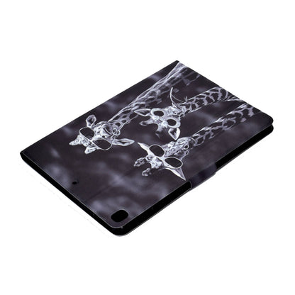 For iPad 10.2 (2020) / (2019) / iPad Air 10.5 inch (2019) Card Slots Stand Leather Case Pattern Printing Magnetic Clasp Tablet Cover