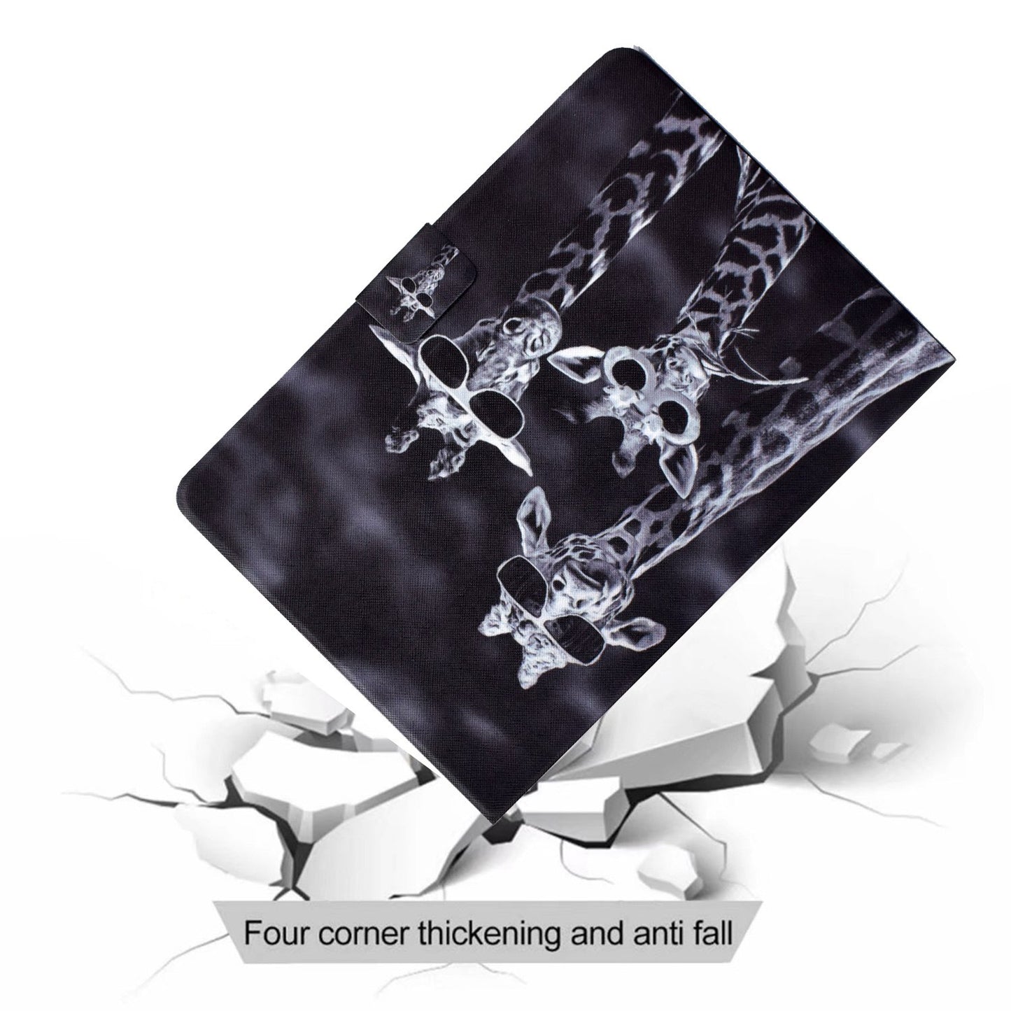 For iPad 10.2 (2020) / (2019) / iPad Air 10.5 inch (2019) Card Slots Stand Leather Case Pattern Printing Magnetic Clasp Tablet Cover