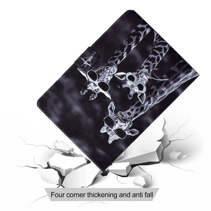 For iPad 10.2 (2020) / (2019) / iPad Air 10.5 inch (2019) Card Slots Stand Leather Case Pattern Printing Magnetic Clasp Tablet Cover