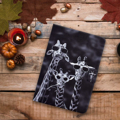For iPad 10.2 (2020) / (2019) / iPad Air 10.5 inch (2019) Card Slots Stand Leather Case Pattern Printing Magnetic Clasp Tablet Cover