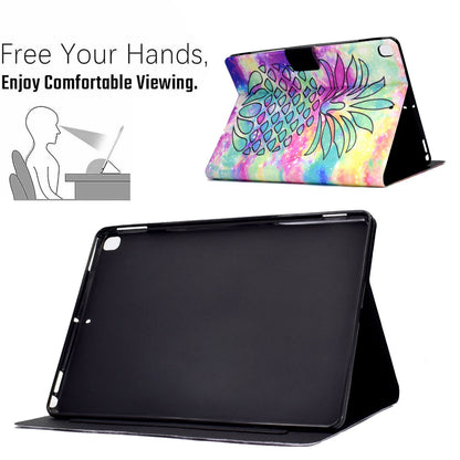 For iPad 10.2 (2020) / (2019) / iPad Air 10.5 inch (2019) Card Slots Stand Leather Case Pattern Printing Magnetic Clasp Tablet Cover