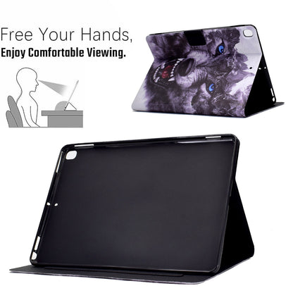 For iPad 10.2 (2020) / (2019) / iPad Air 10.5 inch (2019) Card Slots Stand Leather Case Pattern Printing Magnetic Clasp Tablet Cover