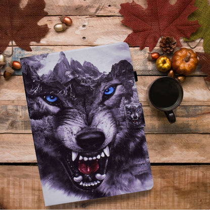 For iPad 10.2 (2020) / (2019) / iPad Air 10.5 inch (2019) Card Slots Stand Leather Case Pattern Printing Magnetic Clasp Tablet Cover