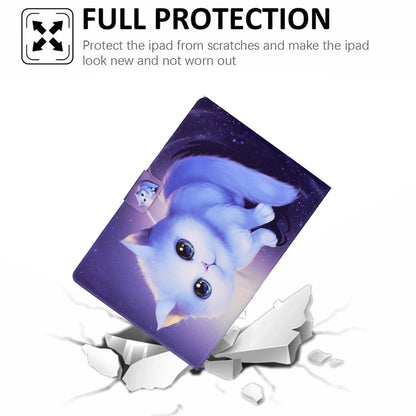 For iPad 10.2 (2020) / (2019) / iPad Air 10.5 inch (2019) Card Slots Stand Leather Case Pattern Printing Magnetic Clasp Tablet Cover