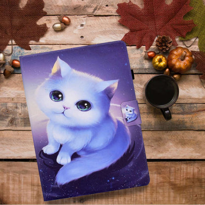 For iPad 10.2 (2020) / (2019) / iPad Air 10.5 inch (2019) Card Slots Stand Leather Case Pattern Printing Magnetic Clasp Tablet Cover