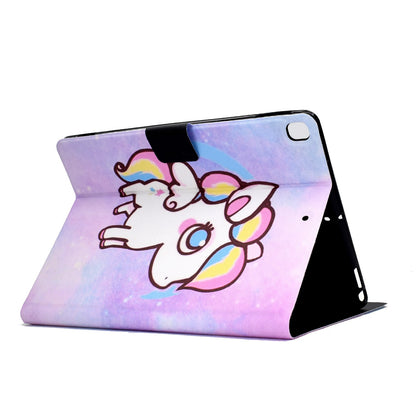 For iPad 10.2 (2020) / (2019) / iPad Air 10.5 inch (2019) Card Slots Stand Leather Case Pattern Printing Magnetic Clasp Tablet Cover