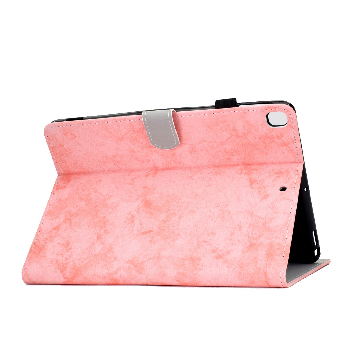 For iPad 10.2 (2019) (2020)  /  iPad Air 10.5 inch (2019) Cloth Texture PU Leather Tablet Cover Card Slots Folio Stand Protection Case with Pen Storage Loop