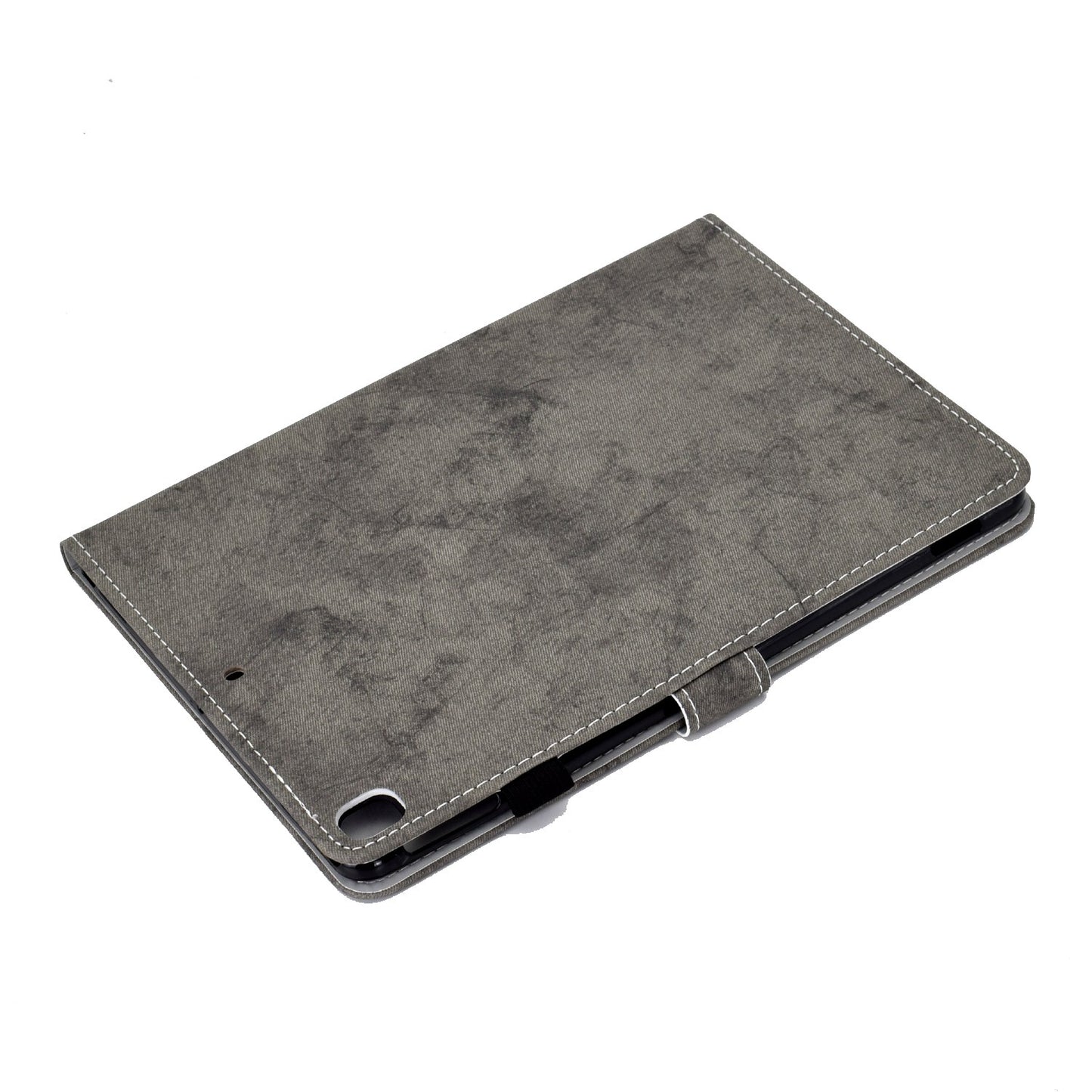 For iPad 10.2 (2019) (2020)  /  iPad Air 10.5 inch (2019) Cloth Texture PU Leather Tablet Cover Card Slots Folio Stand Protection Case with Pen Storage Loop