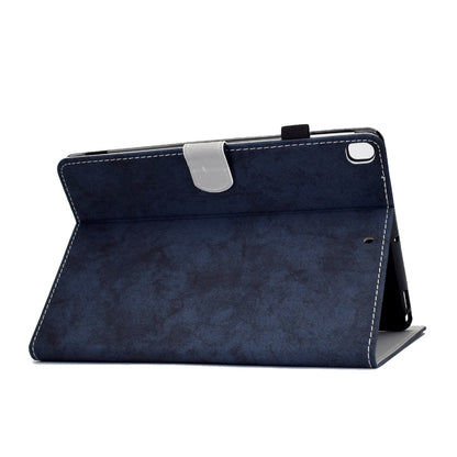 For iPad 10.2 (2019) (2020)  /  iPad Air 10.5 inch (2019) Cloth Texture PU Leather Tablet Cover Card Slots Folio Stand Protection Case with Pen Storage Loop