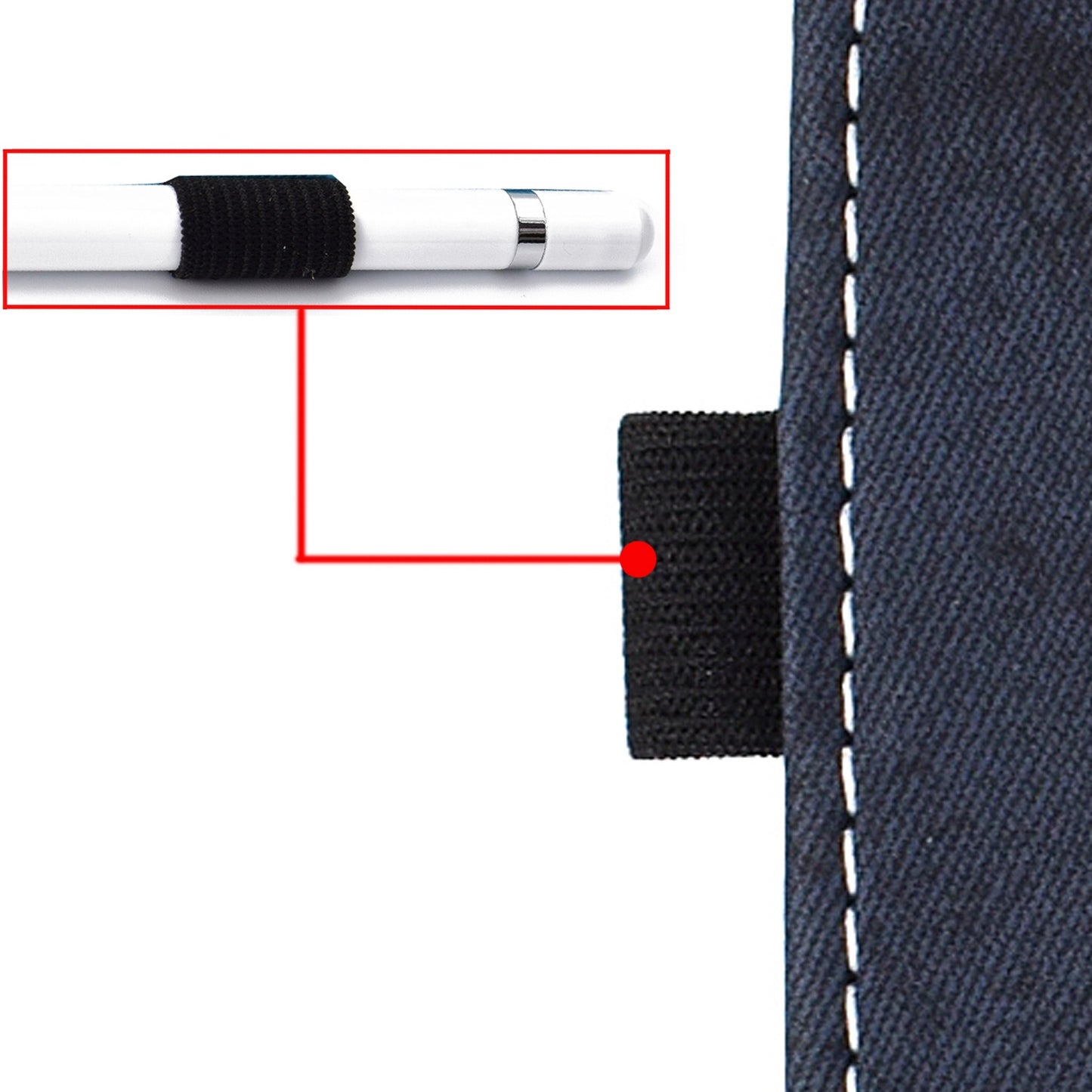 For iPad 10.2 (2019) (2020)  /  iPad Air 10.5 inch (2019) Cloth Texture PU Leather Tablet Cover Card Slots Folio Stand Protection Case with Pen Storage Loop