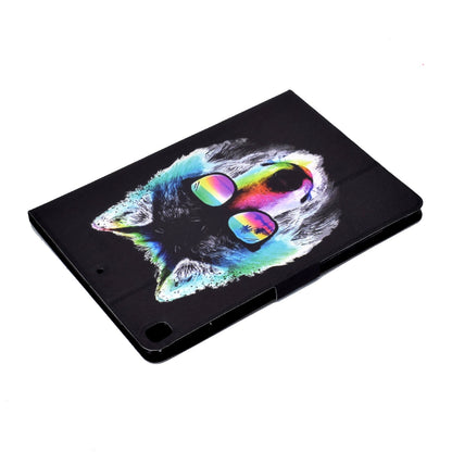 For iPad 10.2 (2020) / (2019) / iPad Air 10.5 inch (2019) Card Slots Stand Leather Case Stylish Pattern Printing Shockproof Magnetic Anti-fall Tablet Cover