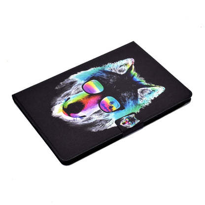 For iPad 10.2 (2020) / (2019) / iPad Air 10.5 inch (2019) Card Slots Stand Leather Case Stylish Pattern Printing Shockproof Magnetic Anti-fall Tablet Cover