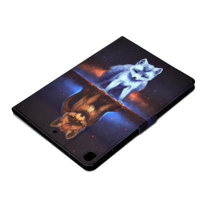 For iPad 10.2 (2020) / (2019) / iPad Air 10.5 inch (2019) Card Slots Stand Leather Case Stylish Pattern Printing Shockproof Magnetic Anti-fall Tablet Cover