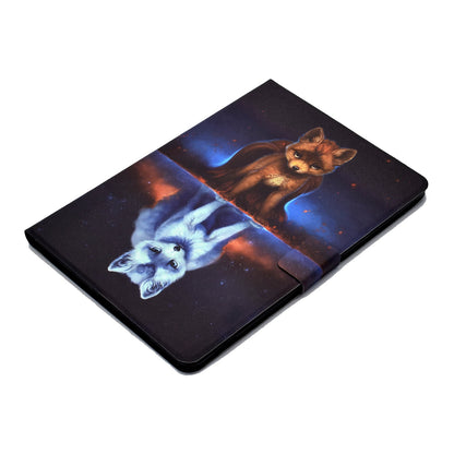 For iPad 10.2 (2020) / (2019) / iPad Air 10.5 inch (2019) Card Slots Stand Leather Case Stylish Pattern Printing Shockproof Magnetic Anti-fall Tablet Cover