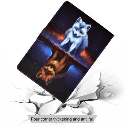 For iPad 10.2 (2020) / (2019) / iPad Air 10.5 inch (2019) Card Slots Stand Leather Case Stylish Pattern Printing Shockproof Magnetic Anti-fall Tablet Cover