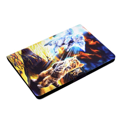 For iPad 10.2 (2020) / (2019) / iPad Air 10.5 inch (2019) Card Slots Stand Leather Case Stylish Pattern Printing Shockproof Magnetic Anti-fall Tablet Cover