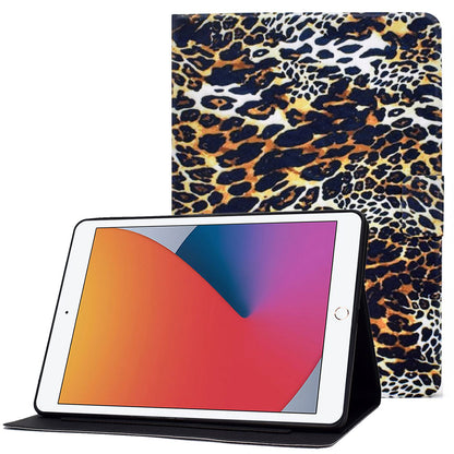 For iPad 10.2 (2020) / (2019) / iPad Air 10.5 inch (2019) Card Slots Stand Leather Case Stylish Pattern Printing Shockproof Magnetic Anti-fall Tablet Cover