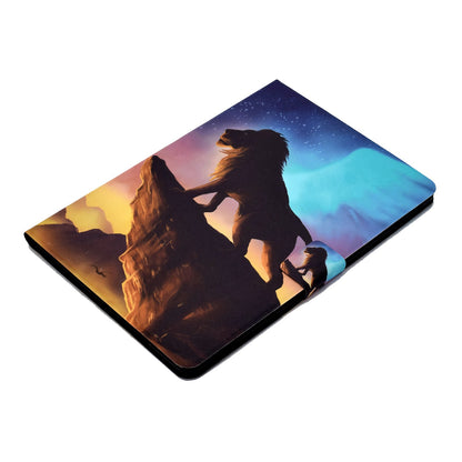 For iPad 10.2 (2020) / (2019) / iPad Air 10.5 inch (2019) Card Slots Stand Leather Case Stylish Pattern Printing Shockproof Magnetic Anti-fall Tablet Cover