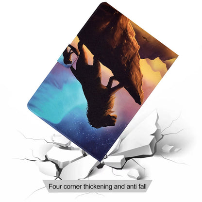 For iPad 10.2 (2020) / (2019) / iPad Air 10.5 inch (2019) Card Slots Stand Leather Case Stylish Pattern Printing Shockproof Magnetic Anti-fall Tablet Cover