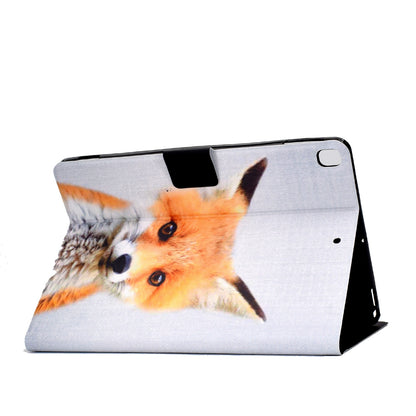 For iPad 10.2 (2020) / (2019) / iPad Air 10.5 inch (2019) Card Slots Stand Leather Case Stylish Pattern Printing Shockproof Magnetic Anti-fall Tablet Cover