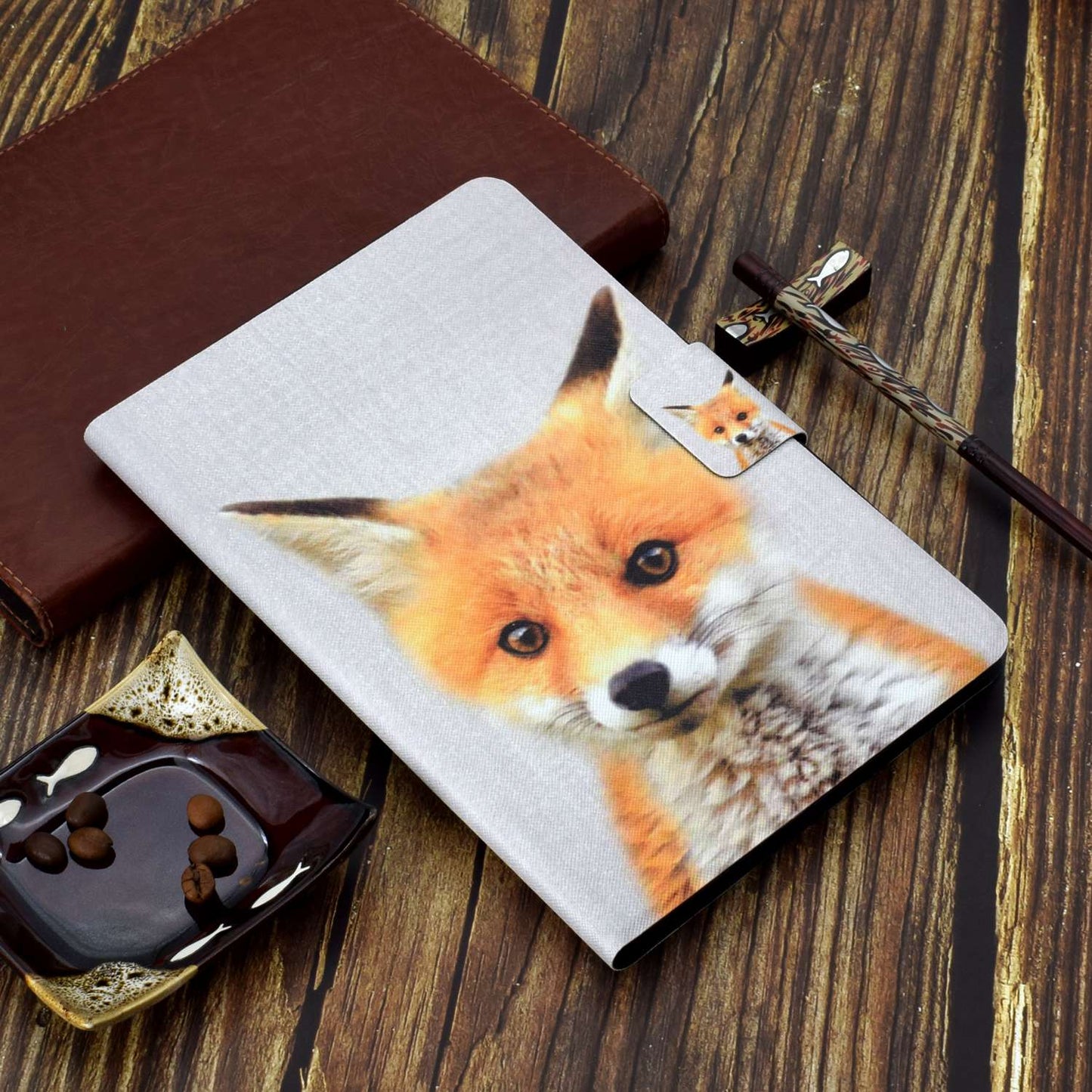 For iPad 10.2 (2020) / (2019) / iPad Air 10.5 inch (2019) Card Slots Stand Leather Case Stylish Pattern Printing Shockproof Magnetic Anti-fall Tablet Cover
