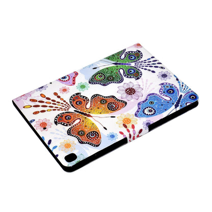 For iPad 10.2 (2020) / (2019) / iPad Air 10.5 inch (2019) Card Slots Stand Leather Case Stylish Pattern Printing Shockproof Magnetic Anti-fall Tablet Cover