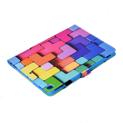 For iPad 10.2 (2020) / (2019) / iPad Air 10.5 inch (2019) Stand Leather Shockproof Case Pattern Printing Card Slots Magnetic Closure Tablet Cover
