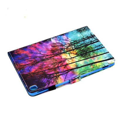For iPad 10.2 (2020) / (2019) / iPad Air 10.5 inch (2019) Stand Leather Shockproof Case Pattern Printing Card Slots Magnetic Closure Tablet Cover