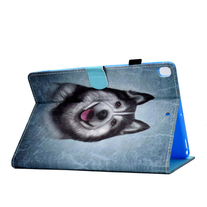 For iPad 10.2 (2020) / (2019) / iPad Air 10.5 inch (2019) Stand Leather Shockproof Case Pattern Printing Card Slots Magnetic Closure Tablet Cover